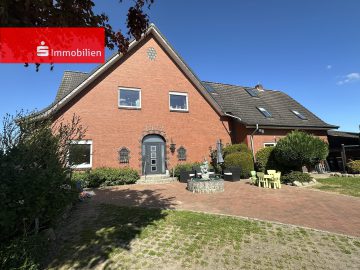 +++ Idylle pur – Liebevoll saniertes Wohnhaus mit zwei Wohneinheiten und traumhaftem Ausblick über die Felder +++, 27211 Bassum, Zweifamilienhaus