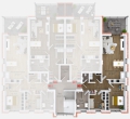 QNG-Plus Neubau EH 40 - Stadtvilla In den Dalmen - Grundriss Obergeschoss Wohnung 8