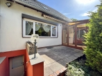 Wohnen, spielen und gestalten – Reihenendhaus mit Garage! - Terrasse mit Kellerabgang