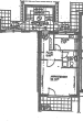 Begehrte Lage – gemütliche Singlewohnung mit Einbauküche und Carport! - Grundriss Wohnung 1.OG