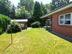 Ideal für das Paar: Ebenerdiger Bungalow von 2005 - Garteneingang Nordseite
