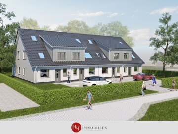 Wohnen im Grünen: Neubau von vier Reihenhäusern in Melchiorshausen, 28844 Weyhe, Reihenendhaus