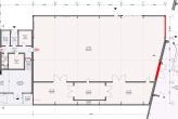 Großzügige Gewerbefläche mit Halle, Büro und Stellplätzen - Grundriss