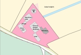 Zur Ruhe kommen auf Ihrer "Insel im Grünen": Top saniertes Landhaus mit großen Scheunen - Lageplan