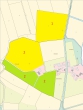 Verpachtung: 10 ha Ackerland und 15 ha Grünland in den Gemarkungen Riede und Dibbersen-Donnerstedt - Liegenschaftskarte Flächen 1 und 2