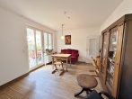 Toplage! Modernisierte Dreizimmerwohnung mit ausgebautem Bodenzimmer! - Wohn- und Esszimmer