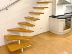 3‑Zimmer-Maisonette Wohnung mit Garage am Bürgerpark - Treppe zum Wohnzimmer
