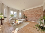 Altbau-Villa mit drei Wohneinheiten im Herzen von Delmenhorst! - EG-Wohnung – Wohn-und Esszimmer