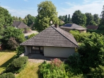 Idylle am Süstedter Bach - Bungalow mit herrlichem Garten - Blick auf die Terrasse