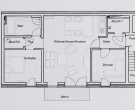 Moderne Architektur in der Neustadt – 3-Zimmer-ETW, Balkon und barrierefrei - Grundriss