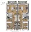 Wohnen im Grünen: Neubau von vier Reihenhäusern in Melchiorshausen - Erdgeschoss Variante 2