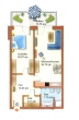 Stilvolle Etagenwohnung mit Sonnenbalkon und Komfort - Grundriss