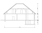 Zweifamilienhaus mit großem Naturgrundstück - Schnitt